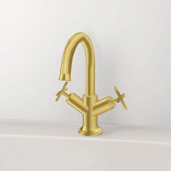 VitrA Origin Classic Lavabo Bataryası A4288425 Çift Kumandalı Fırçalı Altın - 3