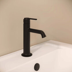 VitrA Origin Classic Lavabo Bataryası A4288036 Üstten Kumandalı - Mat Siyah - 5
