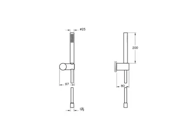 VitrA Origin El Duşu Takımı_ Soft Altın A4554374 - 2