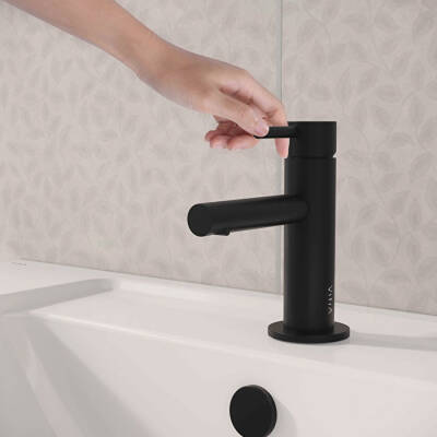 VitrA Origin Lavabo Bataryası A4255536WTC Kısa - Mat Siyah - 5