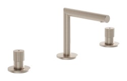 VitrA Origin Lavabo Bataryası A4258334 3 Delikli - Fırçalı Nikel