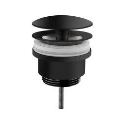 VitrA Origin Sabit Lavabo Süzgeci A4514836WTC Evrensel - Yuvarlak - Mat Siyah