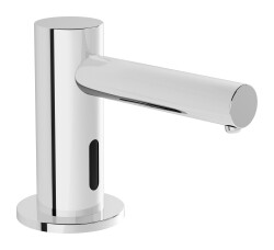 VitrA Origin Temassız Sıvı Sabunluk A44699 Tezgah Üzeri - Elektrikli - Kısa - Krom