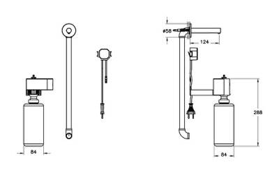 VitrA Origin Temassız Sıvı Sabunluk A4470034 Ankastre - Elektrikli - Fırçalı Nikel - 2