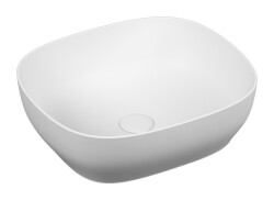 VitrA Outline Çanak lavabo 5994B401-0016 Dikdörtgen - kompakt - 45x41 cm - armatür deliksiz - su taşma deliksiz - Clean - mat beyaz 