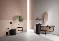 VitrA Plural Çanak lavabo 7812B420-0016 Üçgen - kompakt - 45x40 cm - armatür deliksiz - su taşma deliksiz - Clean - mat bej - 2