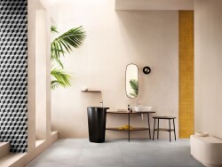 VitrA Plural Çanak lavabo 7812B474-0016 Üçgen - kompakt - 45x40 cm - armatür deliksiz - su taşma deliksiz - Clean - mat kil beji - 2