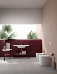 VitrA Plural Klozet kapağı 126-001-029 Duroplast - üstten sıkmalı - yavaş kapanır - kolay sök-tak - bakır - metal menteşeli - mat beyaz - 2