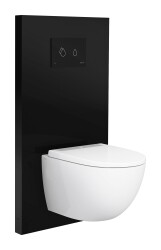 VitrA RenoForm Platform 773-5061-01 Asma Klozetler için Taharet Deliksiz Siyah - 6 cm
