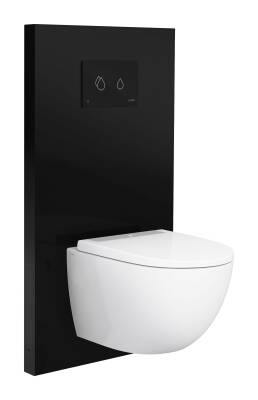 VitrA RenoForm Platform 773-5061-01 Asma Klozetler için Taharet Deliksiz Siyah - 6 cm - 1