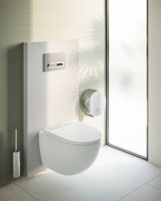 VitrA RenoForm Platform 773-5061-01 Asma Klozetler için Taharet Deliksiz Siyah - 6 cm - 2