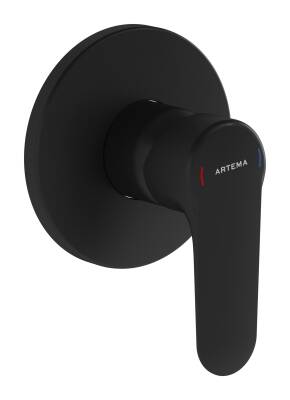 Artema Root Round Ankastre Duş Bataryası A4272836 Sıva Üstü Grubu - Mat Siyah - 1