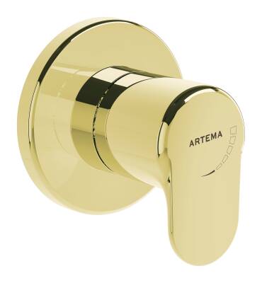 Artema Root Round Ankastre Stop Valf A4273023 Sıva Üstü Grubu - Altın - 1