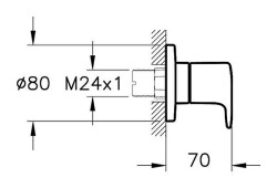 Artema Root Round Ankastre Stop Valf A4273036 Sıva Üstü Grubu - Mat Siyah - 2
