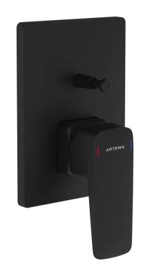 Artema Root Square Ankastre Banyo Bataryası A4275236 Sıva Üstü Grubu - Mat Siyah - 1