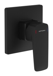 Artema Root Square Ankastre Duş Bataryası A4275136 Sıva Üstü Grubu - Mat Siyah