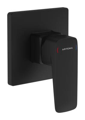 Artema Root Square Ankastre Duş Bataryası A4275136 Sıva Üstü Grubu - Mat Siyah - 1