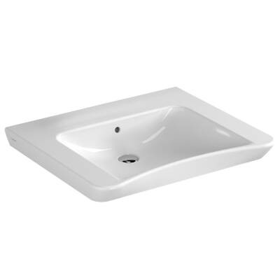 VitrA S20 Lavabo 5291B003-0012 Özel ihtiyaç - 65x56 cm - armatür deliksiz - su taşma delikli - beyaz - 1