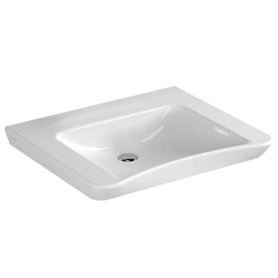 VitrA S20 Lavabo 5291L003-0016 Özel ihtiyaç - 65x56 cm - armatür deliksiz - su taşma deliksiz - beyaz - 1