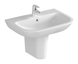 VitrA S20 Lavabo 5504L003-0001 Oval - 65x47 cm - tek armatür delikli - su taşma delikli - beyaz