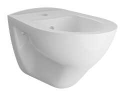 VitrA S20 Round Asma bide 6231L003-0288 52 cm - tek armatür delikli - su taşma delikli - yanlardan deliksiz - beyaz