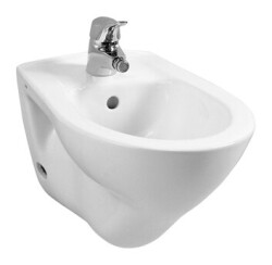 VitrA S20 Round Asma bide 6231L003-0290 52 cm - tek armatür delikli - su taşma delikli - yanlardan delikli - beyaz