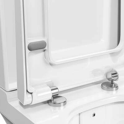 VitrA S50 Klozet kapağı 108-003R009 Duroplast - üstten sıkmalı - yavaş kapanır - kolay sök-tak - metal menteşeli - beyaz - 3