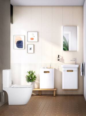 VitrA Sento Klozet kapağı 120-001-009 Slim - duroplast - üstten sıkmalı - yavaş kapanır - metal menteşeli - mat beyaz - 2