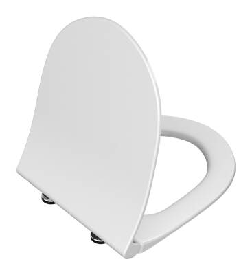 VitrA Sento Klozet kapağı 120-003R009 Slim - duroplast - üstten sıkmalı - yavaş kapanır - kolay sök-tak - metal menteşeli - beyaz - 1