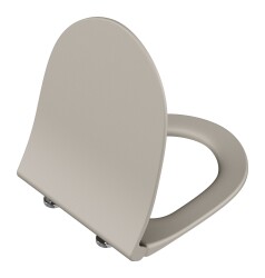 VitrA Sento Klozet kapağı 120-020R009 Slim - duroplast - üstten sıkmalı - yavaş kapanır - kolay sök-tak - metal menteşeli - mat bej