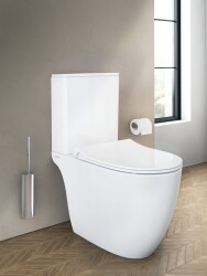 VitrA Sento Klozet kapağı 130-003R009 Slim - duroplast - üstten sıkmalı - yavaş kapanır - kolay sök-tak - metal menteşeli - beyaz - 3