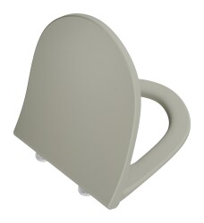 VitrA Sento Klozet kapağı 130-020-009 Slim - duroplast - üstten sıkmalı - yavaş kapanır - metal menteşeli - mat bej