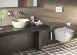 VitrA Sento Klozet kapağı 130-020-009 Slim - duroplast - üstten sıkmalı - yavaş kapanır - metal menteşeli - mat bej - 2