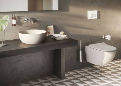 VitrA Sento Klozet kapağı 130-020-009 Slim - duroplast - üstten sıkmalı - yavaş kapanır - metal menteşeli - mat bej - 2