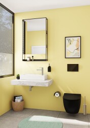 VitrA Sento Klozet kapağı 130-083R009 Slim - duroplast - üstten sıkmalı - yavaş kapanır - kolay sök-tak - metal menteşeli - mat siyah - 3