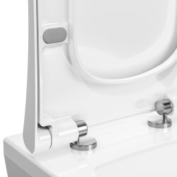 VitrA Sento Klozet kapağı 86-003R009 Duroplast - üstten sıkmalı - yavaş kapanır - kolay sök-tak - metal menteşeli - beyaz - 2