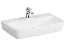 VitrA Shift Çanak lavabo 7080B003-0937 Dikdörtgen - 80x50 cm - tek armatür delikli - su taşma deliksiz - beyaz