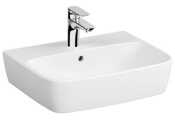 VitrA Shift Lavabo 7076B003-0001 Dikdörtgen - 55x44 cm - tek armatür delikli - su taşma delikli - beyaz 