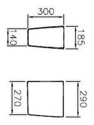 VitrA Shift Yarım ayak 4385B003-0156 Beyaz - 1