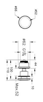 VitrA Sifon tapası 6392L020-0159 Mat bej - 2