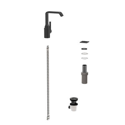 VitrA Suit Lavabo Bataryası A4261639 Yandan - Parlak Siyah - 3
