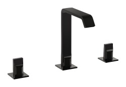 VitrA Suit Lavabo Bataryası A4278439 3 Delikli - Parlak Siyah