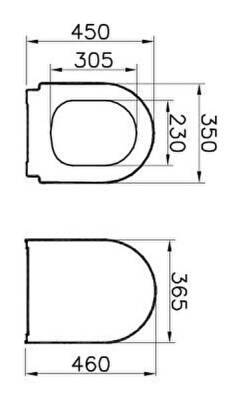 VitrA Universal Klozet kapağı 85-003-509 Duroplast - üstten sıkmalı - yavaş kapanır - metal menteşeli - beyaz - 2