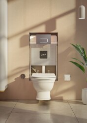 VitrA V8 Asma Klozetler için Gömme Rezervuar 768-1851-01 Asma klozetler için ayarlanabilir ince metal ayaklı - 3/6 L - 3