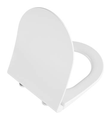 VitrA Universal Klozet Kapağı 110-003-009 Slim - Duroplast - Üstten Sıkmalı - Yavaş Kapanır - Metal Menteşeli - Beyaz - 1