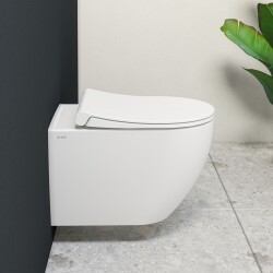 VitrA Universal Klozet Kapağı 110-003-009 Slim - Duroplast - Üstten Sıkmalı - Yavaş Kapanır - Metal Menteşeli - Beyaz - 3