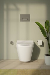 VitrA Universal Klozet kapağı 110-003R009 Slim - duroplast - üstten sıkmalı - yavaş kapanır - kolay sök-tak - metal menteşeli - beyaz - 2
