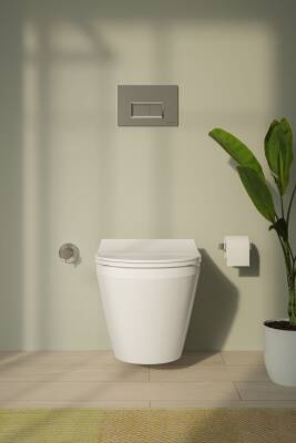 VitrA Universal Klozet kapağı 110-003R009 Slim - duroplast - üstten sıkmalı - yavaş kapanır - kolay sök-tak - metal menteşeli - beyaz - 2
