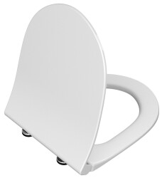 VitrA Sento Klozet Kapağı 120-003-009 Slim - Duroplast - Üstten Sıkmalı - Yavaş Kapanır - Metal Menteşeli - Beyaz