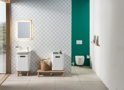 VitrA Sento Klozet Kapağı 120-003-009 Slim - Duroplast - Üstten Sıkmalı - Yavaş Kapanır - Metal Menteşeli - Beyaz - 2